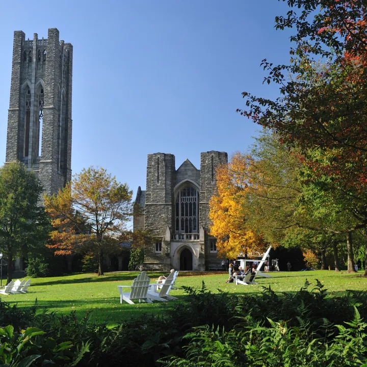 Swarthmore College during the fall