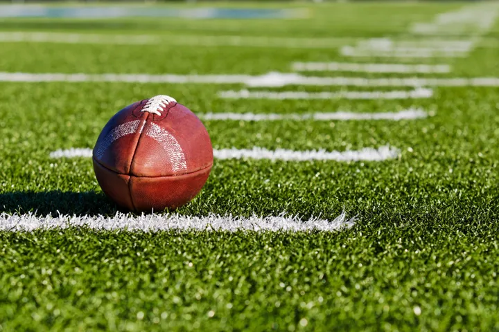 Football on a field
