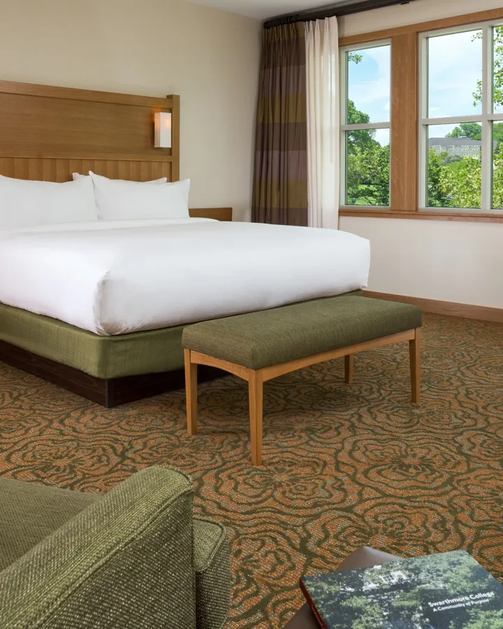 King guest room at The Inn at Swarthmore