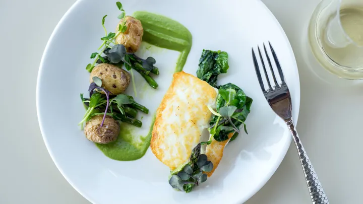 Plated dinner at The Inn At Swarthmore