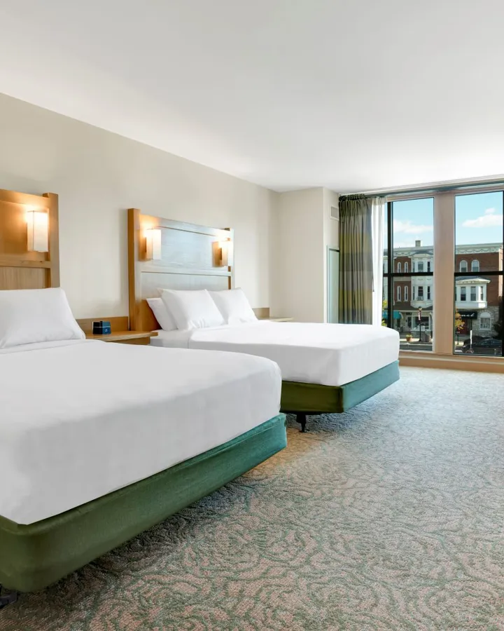 Double queen room at The Inn at Swarthmore